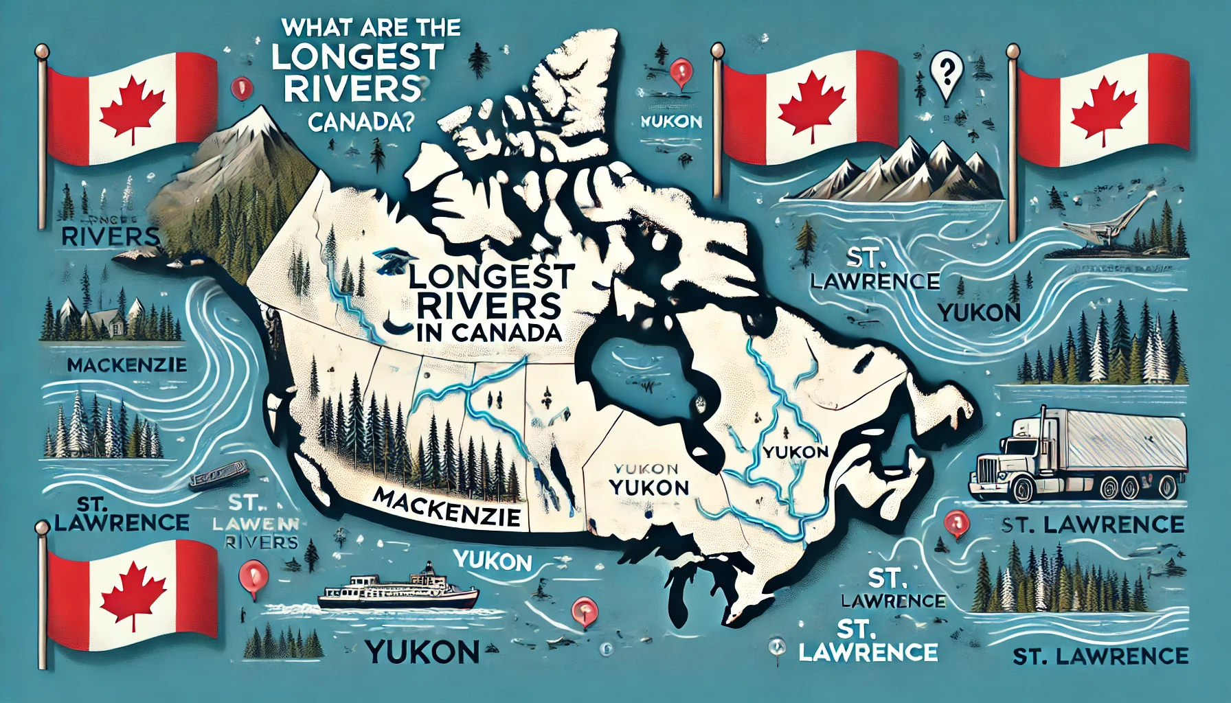 What Are The Longest Rivers In Canada