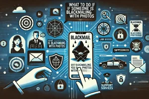 what to do if someone is blackmailing you with photos