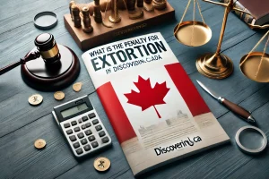 what is the penalty for extortion in canada